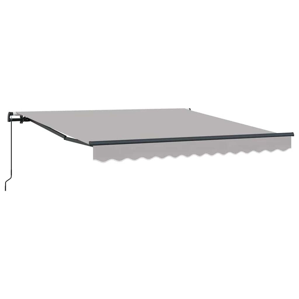 vidaXL Σκηνίτσα Αναδιπλούμενη Ανοιχτό γκρι 350 x 250 εκ ύφασμα