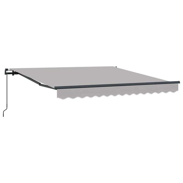 vidaXL Σκηνίτσα Αναδιπλούμενη Ανοιχτό γκρι 350 x 250 εκ ύφασμα