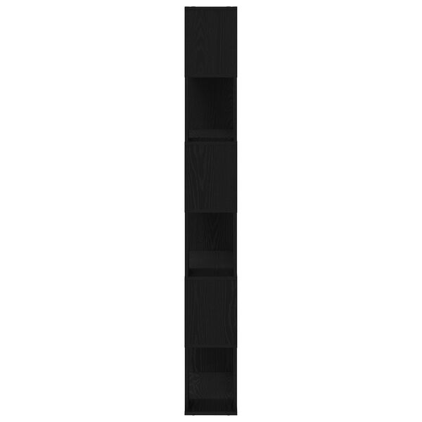 vidaXL Κέντρο ψυχαγωγίας Μαύρο 80 x 24 x 186 cm Επεξεργασμένο ξύλο