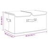 vidaXL Κουτί Αποθήκευσης Κρεμ 50 x 30 x 25 εκ. Υφασμάτινο
