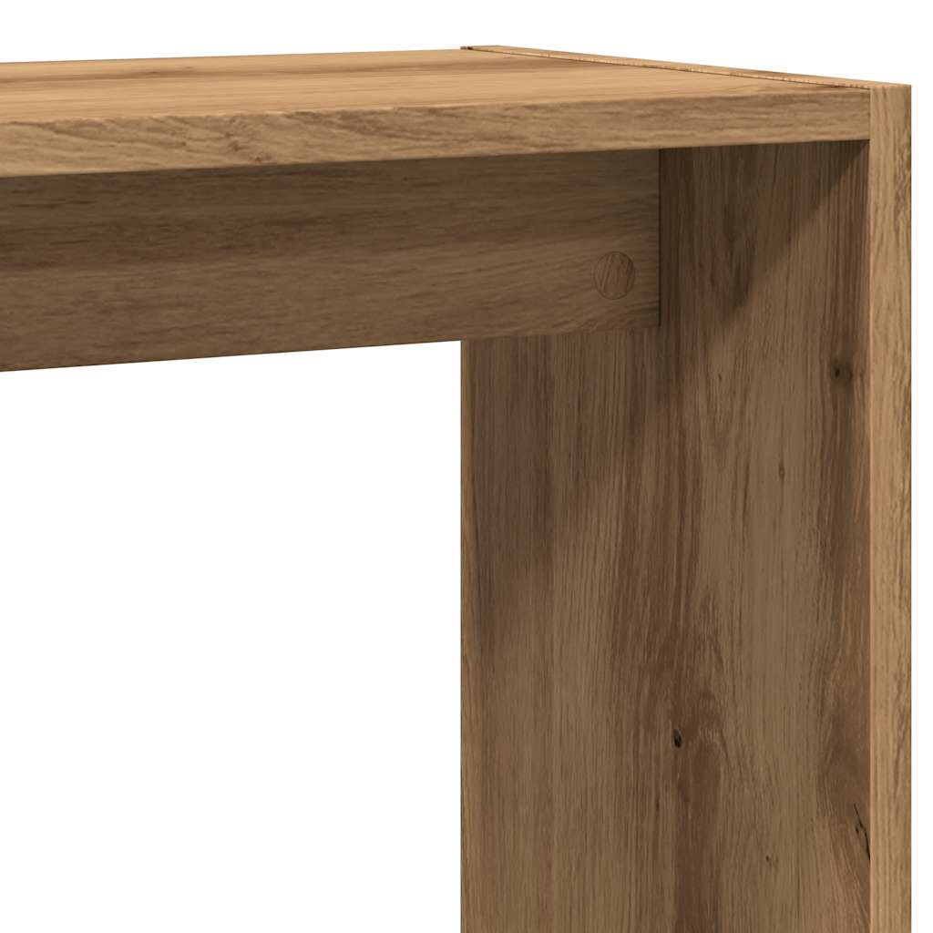 vidaXL Side Table Artisan Oak 50x26x50 cm Κατασκευασμένο ξύλο