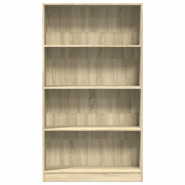 vidaXL Βιβλιοθήκη Sonoma Δρυς 80x24x143 εκ. από Επεξεργασμένο Ξύλο