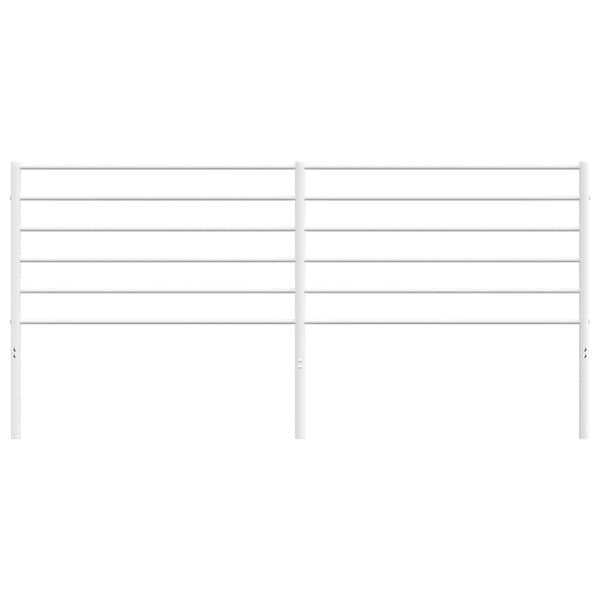 vidaXL Κεφαλάρι Λευκό 180 εκ. Μεταλλικό