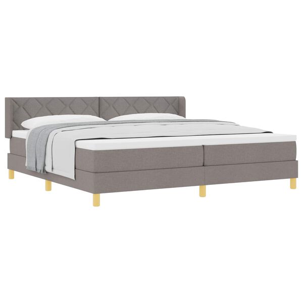 vidaXL &Kappa;&rho;&epsilon;&beta;ά&tau;&iota; &mu;&epsilon; &epsilon;&lambda;&alpha;&tau;ή&rho;&iota;&alpha; &mu;&epsilon; &sigma;&tau;&rho;ώ&mu;&alpha; Taupe 200 x 200 cm &Pi;&omicron;&lambda;&upsilon;&epsilon;&sigma;&tau;έ&rho;&alpha;&sigmaf;