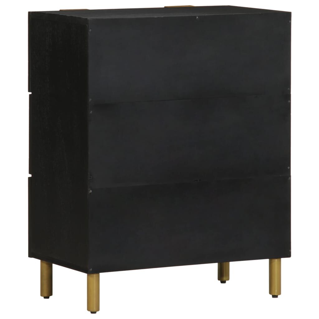 vidaXL Μπουφές Μαύρος 60x33x75 εκ. από Επεξεργασμένο Ξύλο