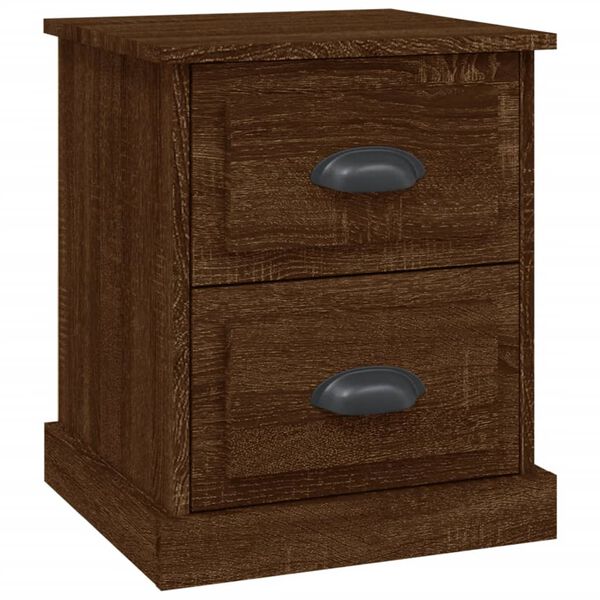 vidaXL Κομοδίνο Καφέ δρυς 39x39x47,5 εκ. από Επεξεργασμένο Ξύλο