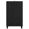vidaXL Highboard &Mu;&alpha;ύ&rho;&eta; &Omicron;&xi;&upsilon;ά 69,5 x 31 x 115 &epsilon;&kappa;. &Epsilon;&pi;&epsilon;&xi;&epsilon;&rho;&gamma;&alpha;&sigma;&mu;έ&nu;&omicron; &xi;ύ&lambda;&omicron;