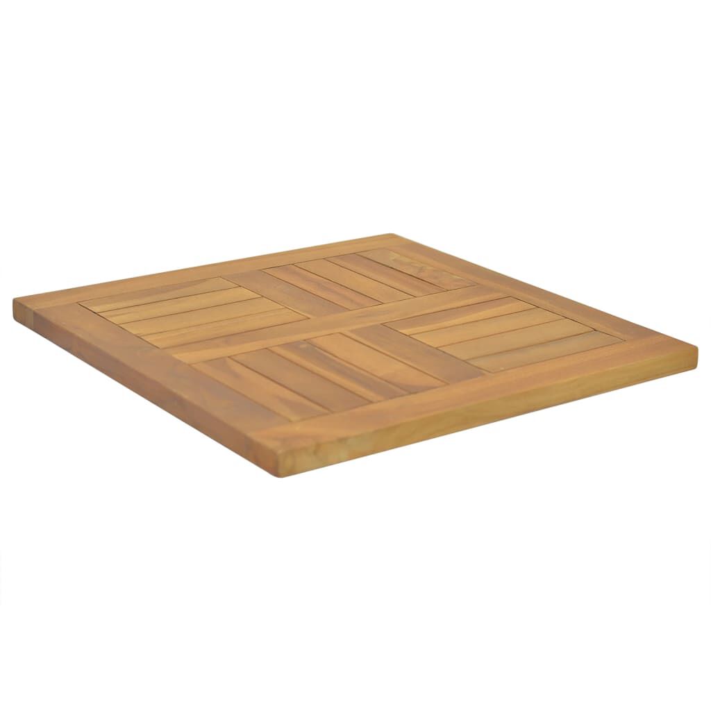 VidaXL Επιφάνεια Τραπεζιού Τετράγωνη 50 x 50 x 2,5 εκ. Μασίφ Ξύλο Teak