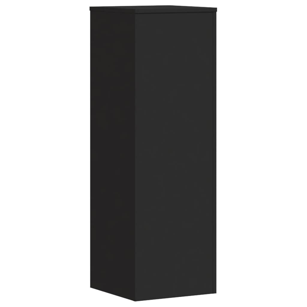 vidaXL Βάση Γλάστρας Μαύρο 33 x 33 x 100 εκ. από Επεξεργασμένο Ξύλο