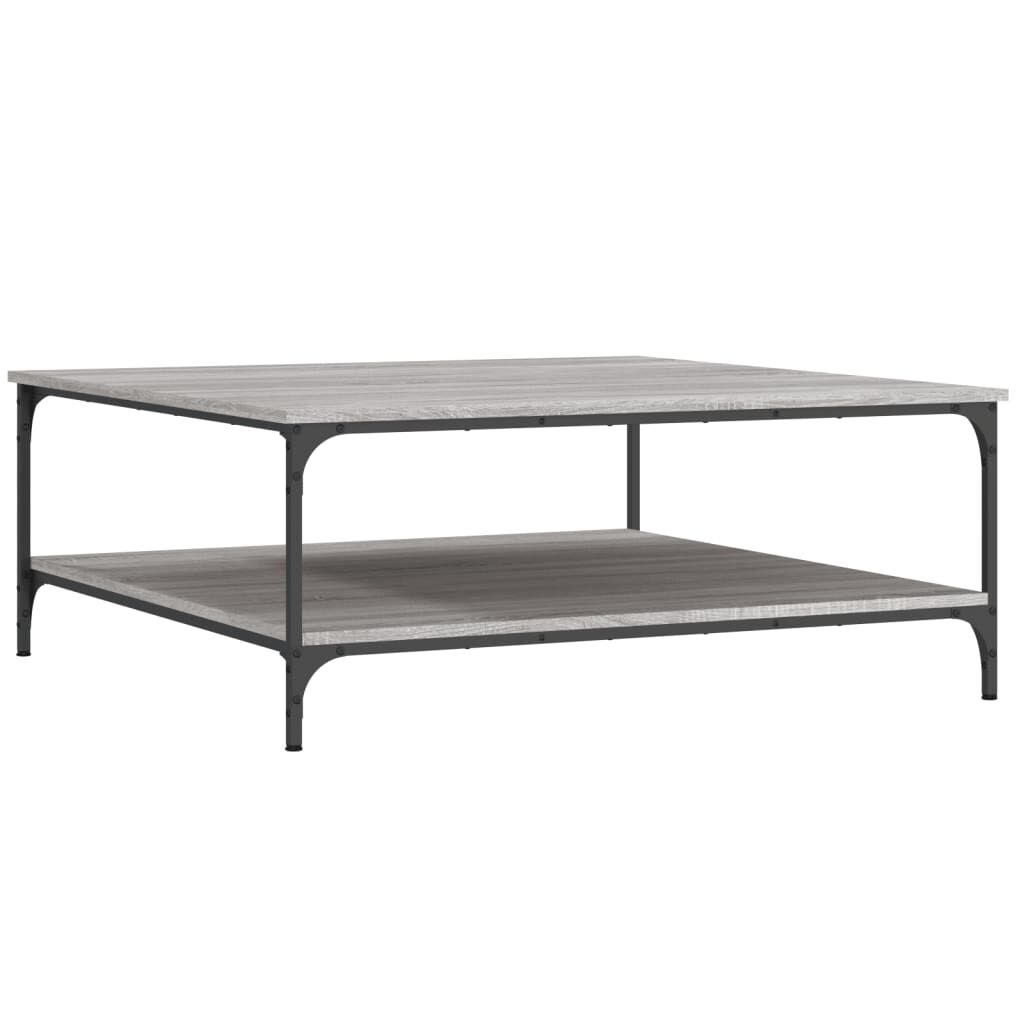 vidaXL Τραπεζάκι Σαλονιού Γκρι Sonoma 100x100x40 εκ Επεξεργασμένο Ξύλο