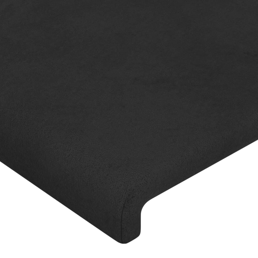 vidaXL Σκελετός Κρεβατιού Χωρίς Στρώμα Μαύρο 140x200 εκ. Βελούδινο