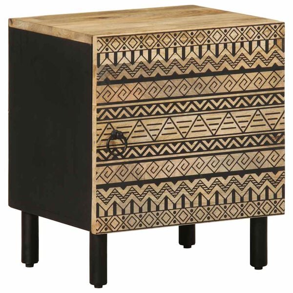 vidaXL Ντουλάπια κρεβατιού 2 τεμάχια Μαύρο 40x33,5x46 cm