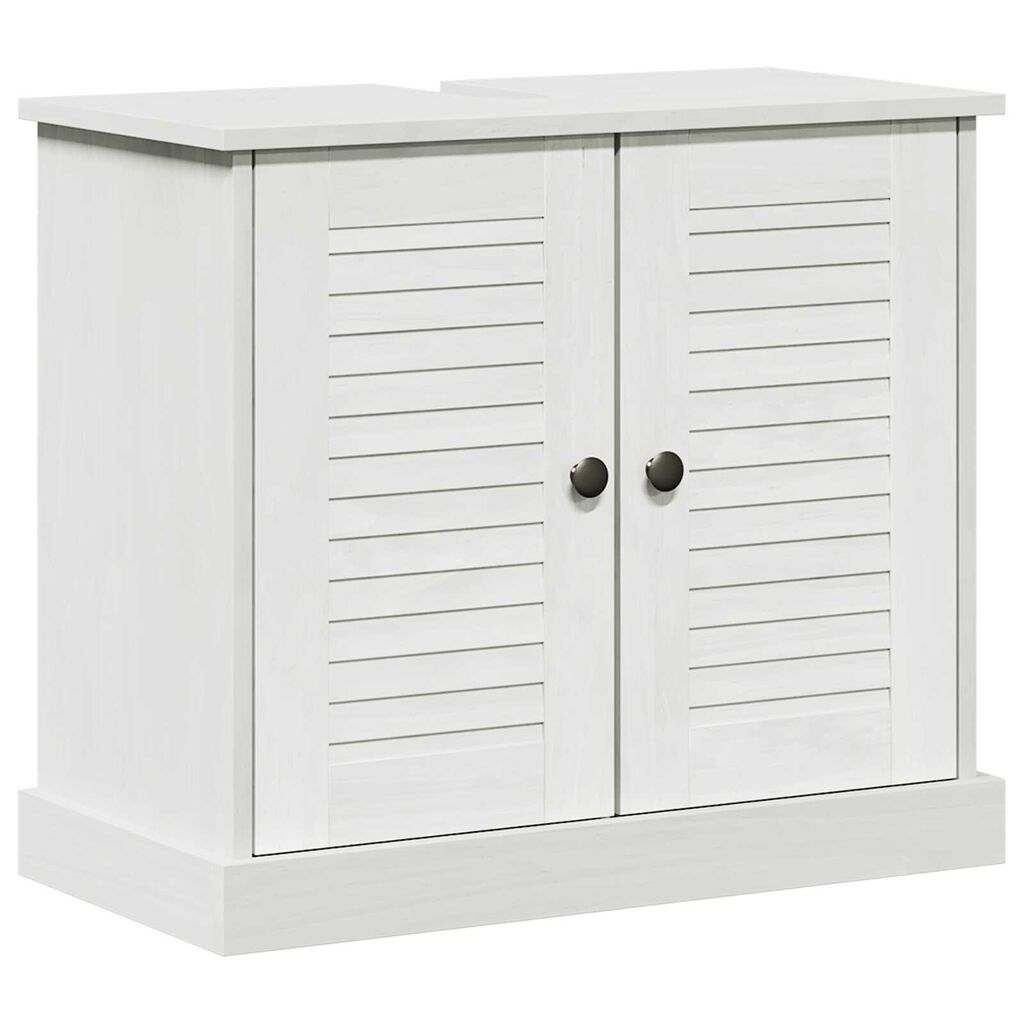 vidaXL Ντουλάπι Νιπτήρα 'VIGO' με Πόρτες 67.5x34x59 cm Σταθερού Ξύλου Πεύκου