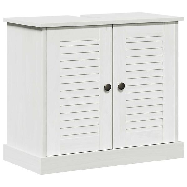 vidaXL Ντουλάπι Νιπτήρα 'VIGO' με Πόρτες 67.5x34x59 cm Σταθερού Ξύλου Πεύκου
