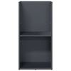 vidaXL Ράφι Καυσόξυλων Ανθρακί 40x30x80 εκ. Χάλυβας ψυχρής έλασης