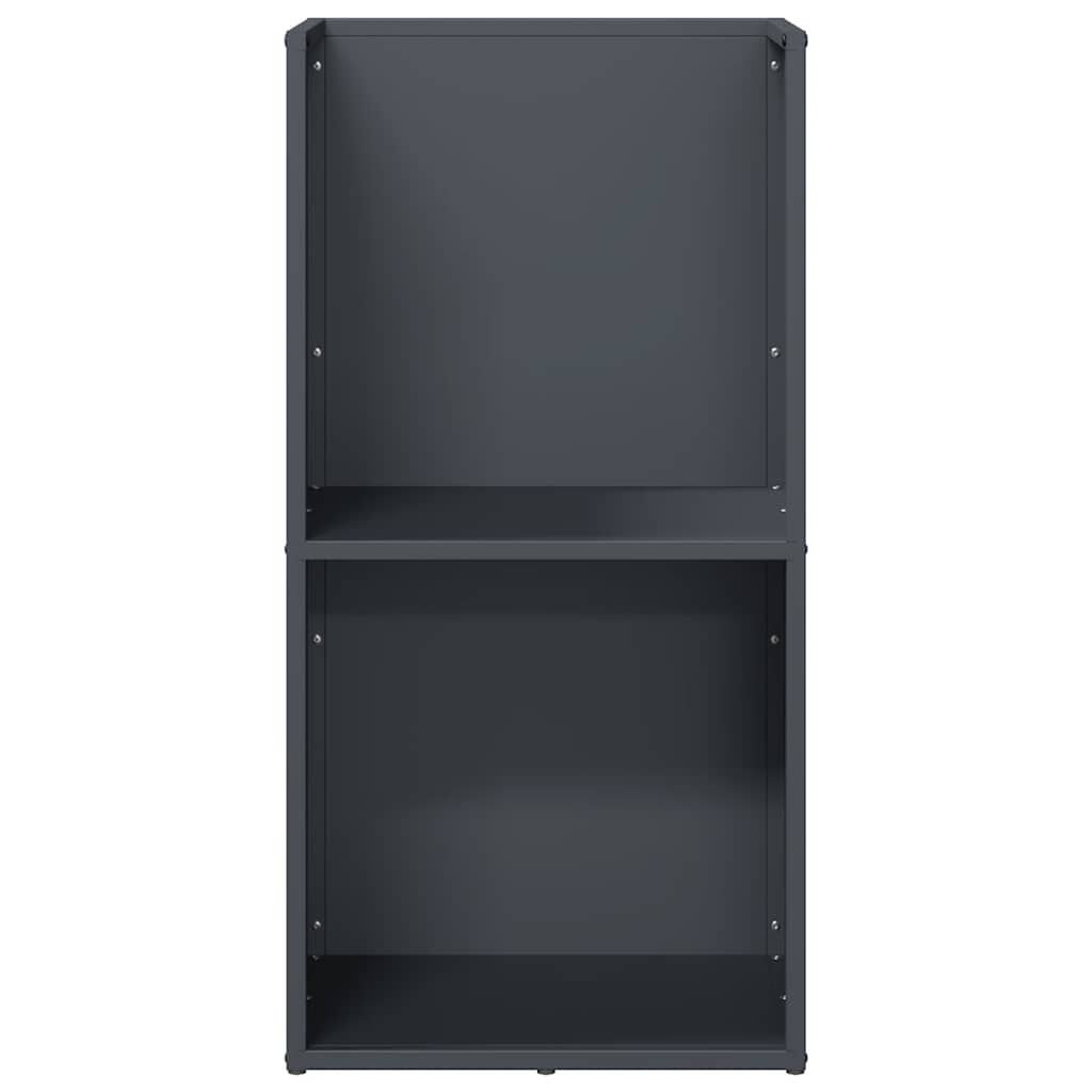 vidaXL Ράφι Καυσόξυλων Ανθρακί 40x30x80 εκ. Χάλυβας ψυχρής έλασης