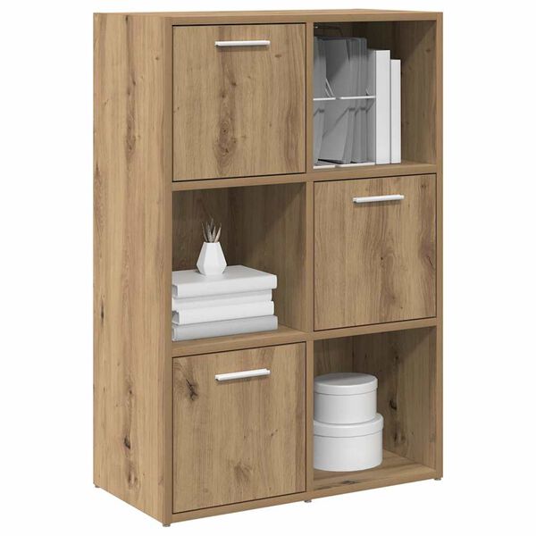 vidaXL Βιβλιοθήκη Τεχνίτης Δρυς 60,5x30x90 εκ. Επεξεργασμένο Ξύλο