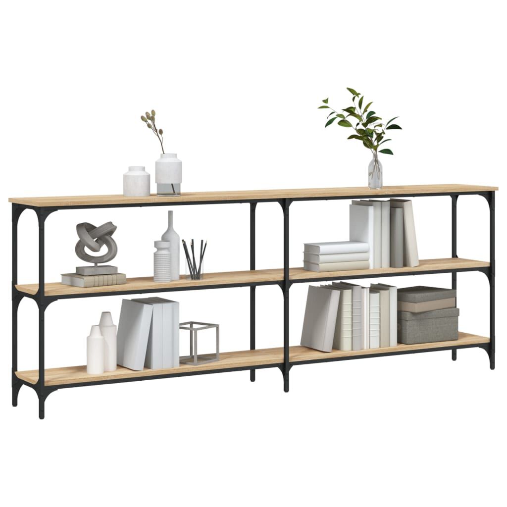 vidaXL Τραπέζι Κονσόλα Sonoma Δρυς 200x29x75 εκ. Επεξεργασμένο Ξύλο