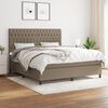 vidaXL &Kappa;&rho;&epsilon;&beta;ά&tau;&iota; Boxspring &mu;&epsilon; &Sigma;&tau;&rho;ώ&mu;&alpha; Taupe 180x200 &epsilon;&kappa;. &Upsilon;&phi;&alpha;&sigma;&mu;ά&tau;&iota;&nu;&omicron;