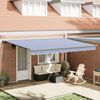 vidaXL Σκηνίτσα Αναδιπλούμενη Μπλε και άσπρο 450 x 300 εκ
