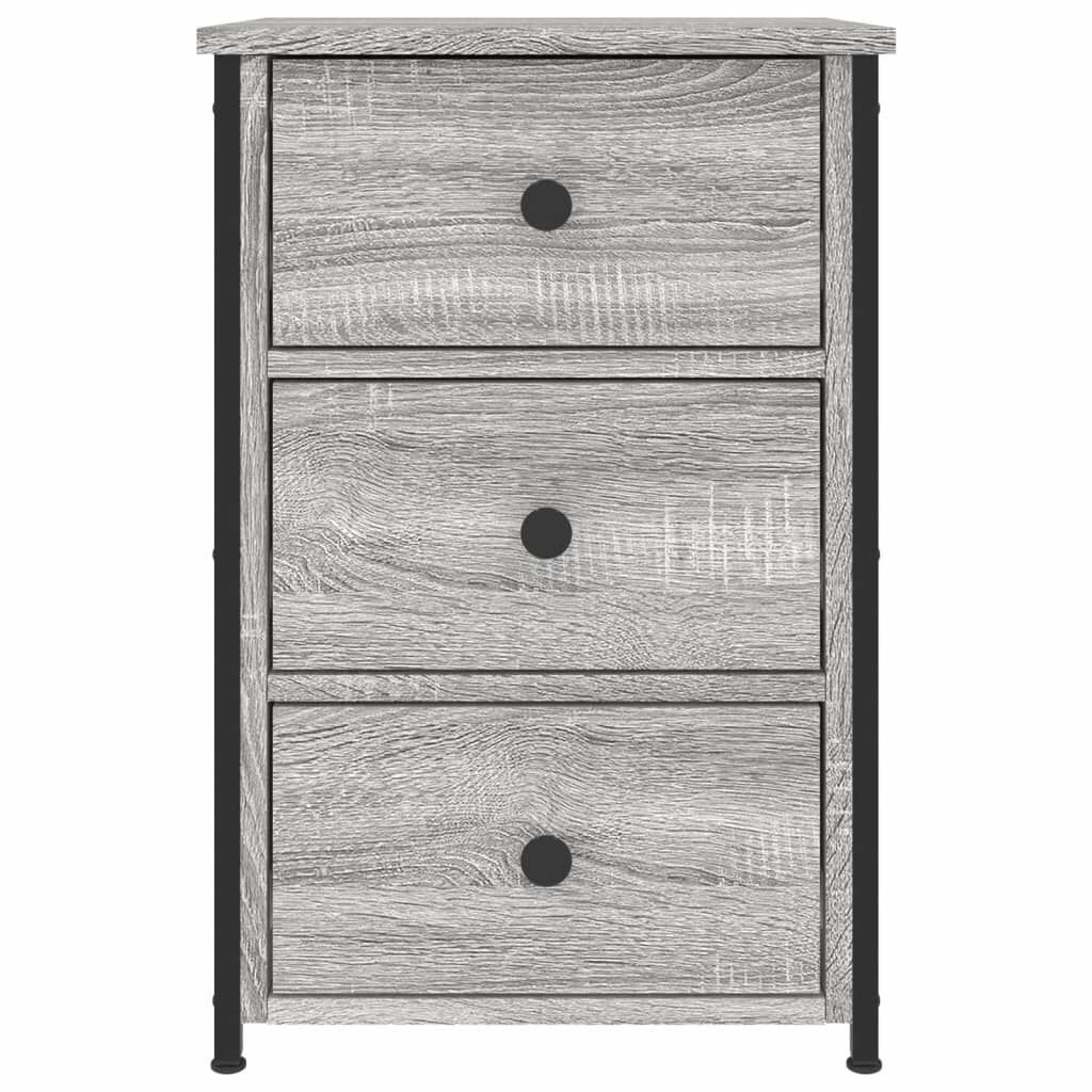 vidaXL Κομοδίνο Γκρι Sonoma 40x36x60 εκ. από Επεξεργασμένο Ξύλο