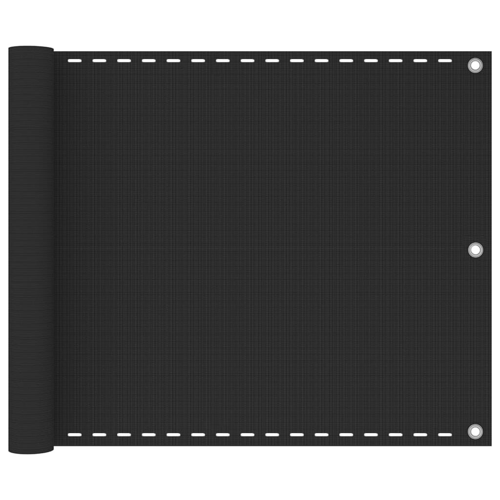 vidaXL Διαχωριστικό Βεράντας Ανθρακί 75 x 400 εκ. από HDPE