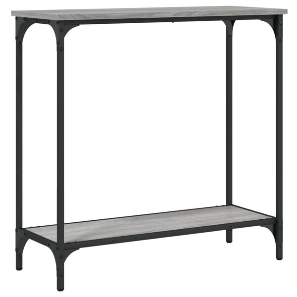 vidaXL Τραπέζι Κονσόλα Γκρι Sonoma 75 x 30,5 x 75 εκ. Επεξεργ. Ξύλο