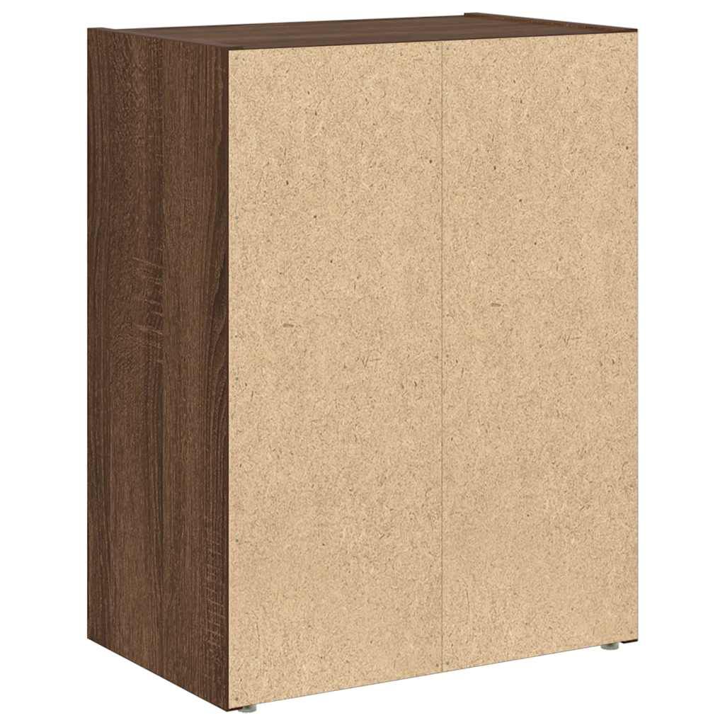 vidaXL Βιβλιοθήκη Καφέ Δρυς 40x24x52 εκ. από Επεξεργασμένο Ξύλο