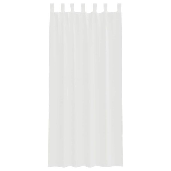 vidaXL Κουρτίνες Voile με βρόχους 2 τεμάχια Λευκό 140x245 cm