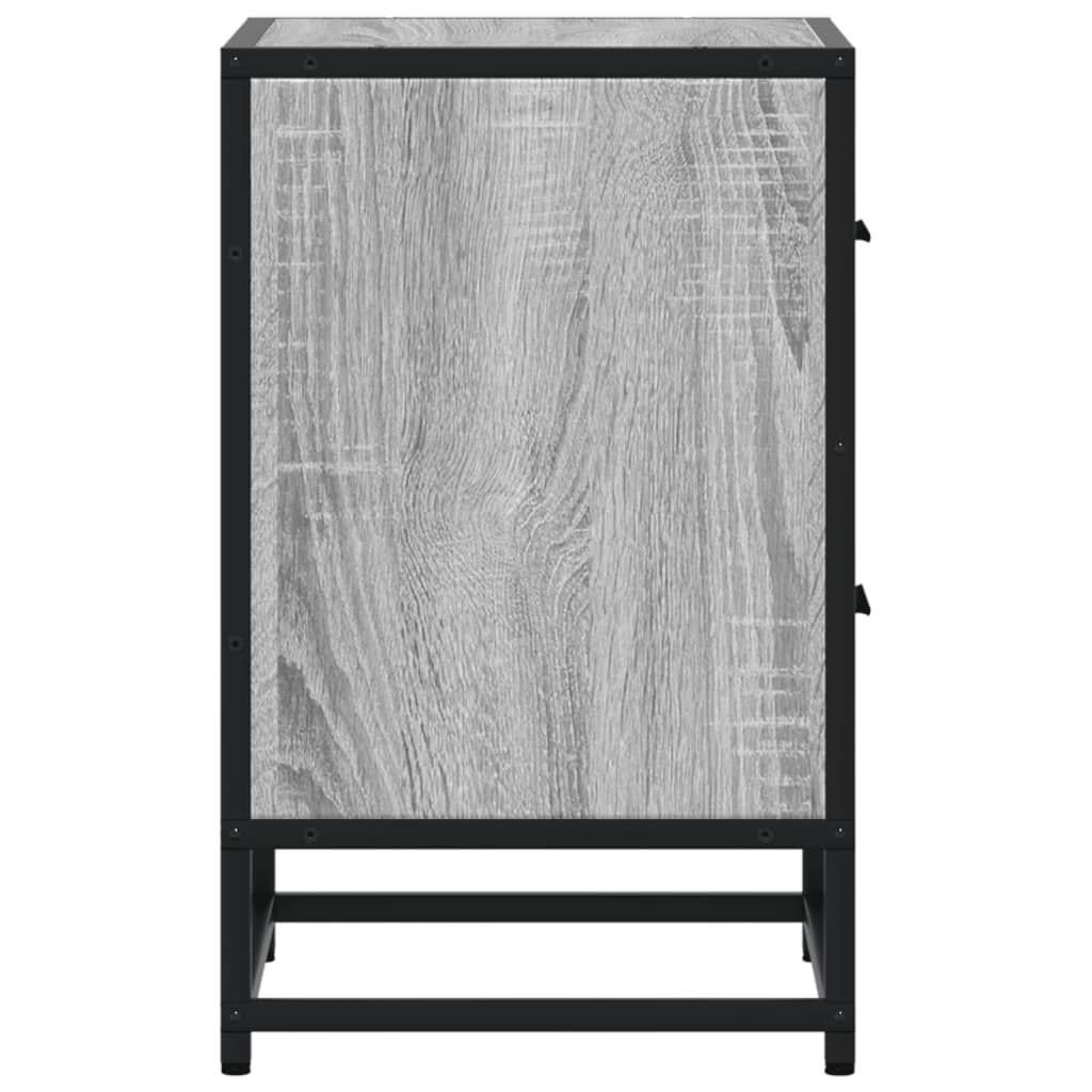 vidaXL Κομοδίνα 2 τεμ. Γκρι Sonoma 40x31x50 εκ. από Επεξεργασμένο Ξύλο