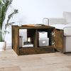vidaXL Τραπεζάκι Σαλονιού Καπνιστή Δρυς 50x50x36 εκ Επεξεργασμένο Ξύλο