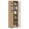 vidaXL Highboard &mu;&epsilon; &rho;ά&phi;&iota; &mu;&epsilon; &pi;ό&rho;&tau;&alpha; FLORIN Artisan Oak 60 x 35 x 182 &epsilon;&kappa;.