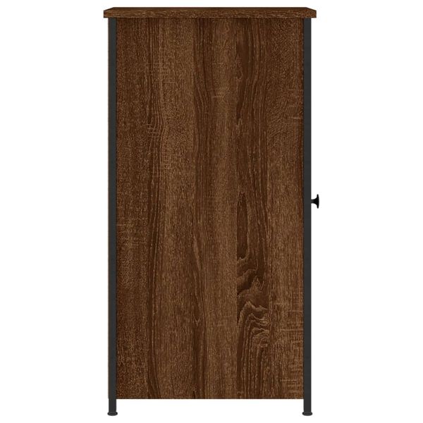 vidaXL Κομοδίνο Καφέ Δρυς 32 x 42 x 80 εκ. από Επεξεργασμένο Ξύλο
