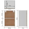 vidaXL Κρεμαστό Ντουλάπι "Lyon" Ξύλο Sonoma Δρυς 39,5x31x60 εκ. από Τεχνητό Ξύλο