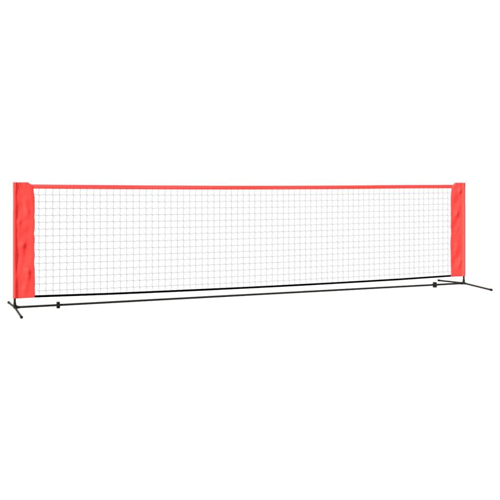 vidaXL Δίχτυ Τένις Μαύρο & Κόκκινο 400x100x87 εκ. από Πολυεστέρα