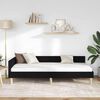 vidaXL Κρεβάτι Γωνίας με κεφαλάρι Μαύρο 90 x 190 cm ύφασμα