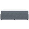 vidaXL Κρεβάτι Boxspring με Στρώμα Σκούρο Γκρι 160x200 εκ. Βελούδινο
