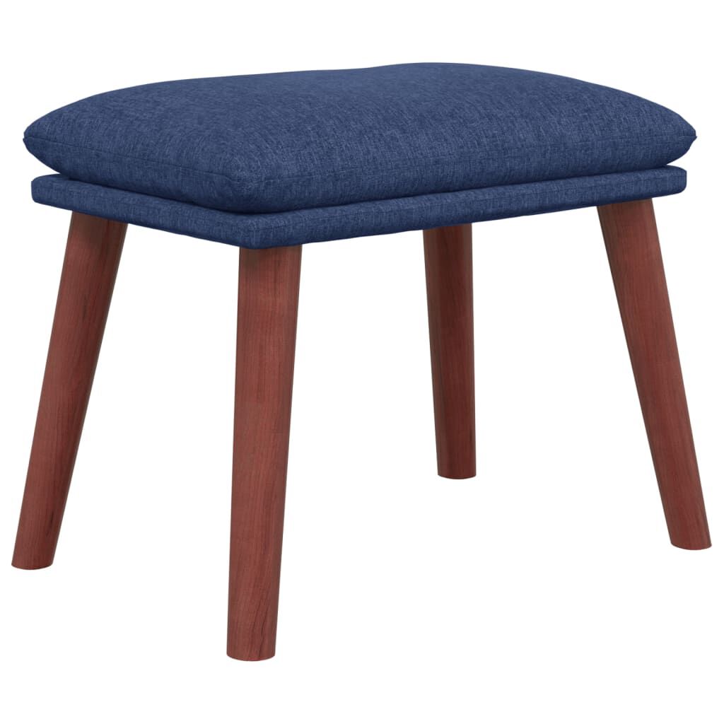 vidaXL Υποπόδιο Μπλε 45 x 29,5 x 35 εκ. Υφασμάτινο