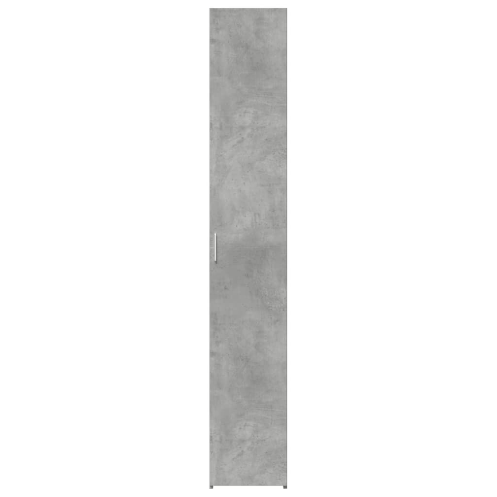 vidaXL Ντουλάπι Γκρι Σκυροδέματος 30x42,5x185 εκ. Επεξεργασμένο Ξύλο
