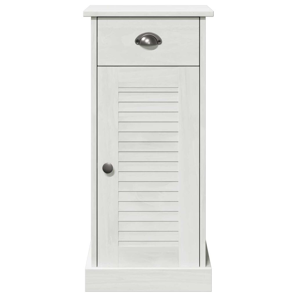 vidaXL Ντουλάπα Μπάνιου VIGO Λευκό 37.5 x 34 x 80 εκ Μασίφ ξύλο πεύκου