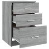 vidaXL Κομοδίνο Γκρι Sonoma 40 x 40 x 63 εκ. από Επεξεργασμένο Ξύλο