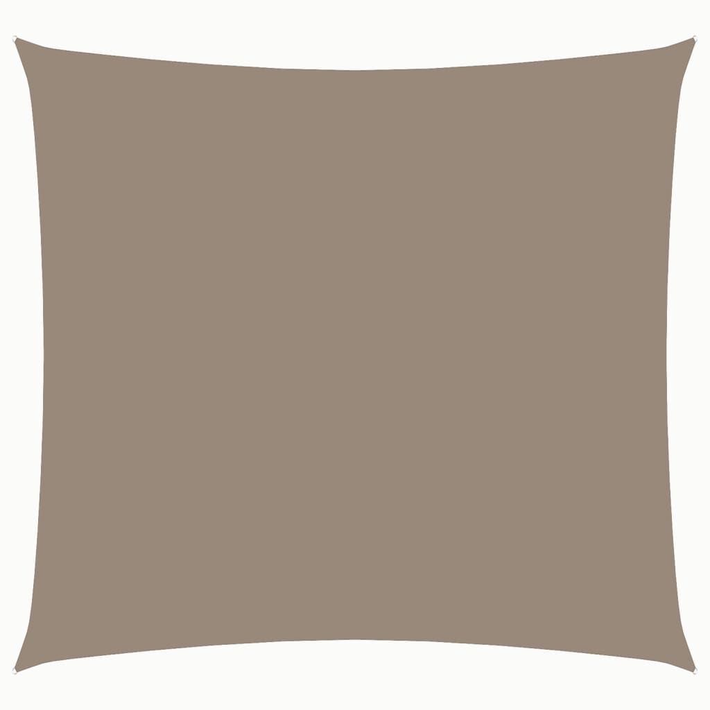 vidaXL Πανί Σκίασης Τετράγωνο Taupe 3,6 x 3,6 μ. από Ύφασμα Oxford