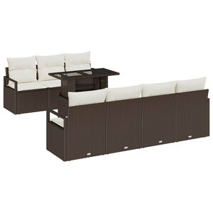 vidaXL &Sigma;&epsilon;&tau; &Kappa;&alpha;&nu;&alpha;&pi;έ &Kappa;ή&pi;&omicron;&upsilon; &mu;&epsilon; &mu;&alpha;&xi;&iota;&lambda;ά&rho;&iota; 8 pcs &Kappa;&alpha;&phi;έ &Pi;&omicron;&lambda;&upsilon; &rho;ά&tau;&alpha;&nu;