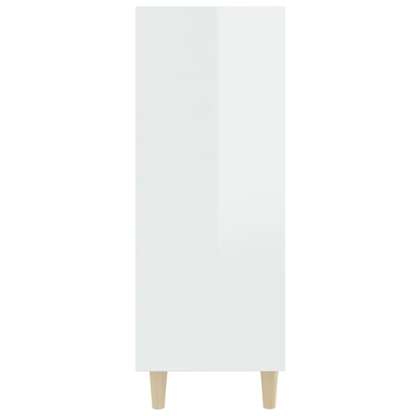 vidaXL Ντουλάπι Γυαλιστερό Λευκό 69,5x32,5x90 εκ. Επεξεργασμένο Ξύλο