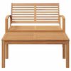 vidaXL Σετ Καναπέ Κήπου 2 pcs Φυσικό Μασίφ ξύλο teak