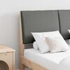 vidaXL Ταπετσαρισμένο κεφαλάρι Σκούρο Γκρι 120 cm Στερεά ξυλεία πεύκου