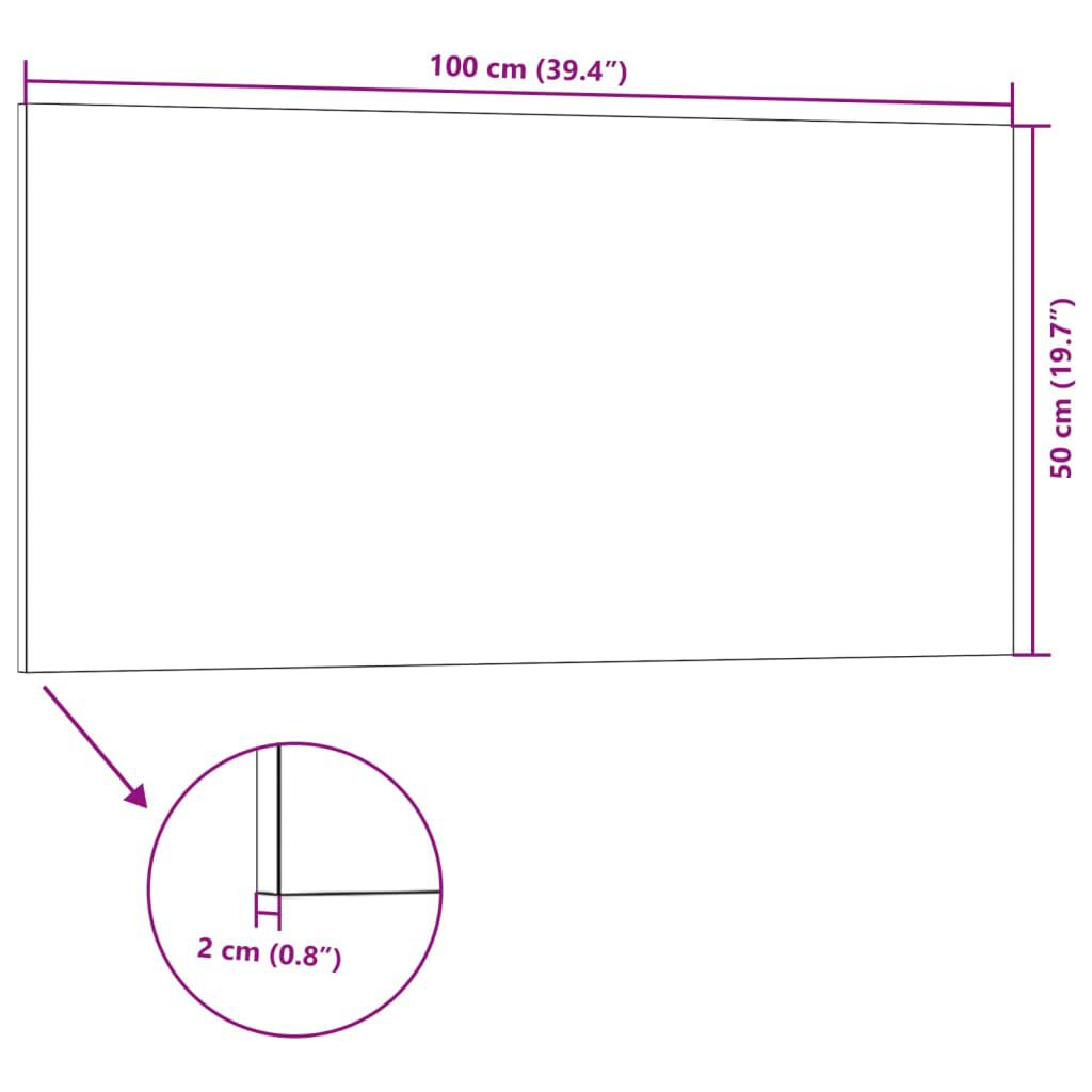 vidaXL Πάνελ Τοίχου 3D 10 τεμ. Σκούρο Καφέ 100 x 50 EPS