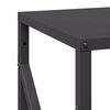 vidaXL Ράφι για καυσόξυλα Μαύρο 34x25x100 cm Ατσάλι ψυχρής έλασης