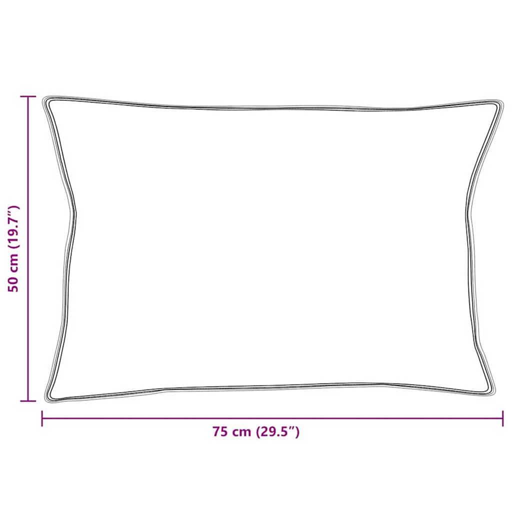 vidaXL Σετ Παπλωμάτων με μαξιλάρι 2 pcs Λευκό 135 x 220 εκ. Πούπουλο