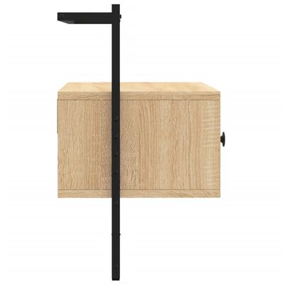 vidaXL Έπιπλο Τηλεόρασης Επιτοίχιο Sonoma Δρυς 60,5x30x51 εκ. Επ. Ξύλο